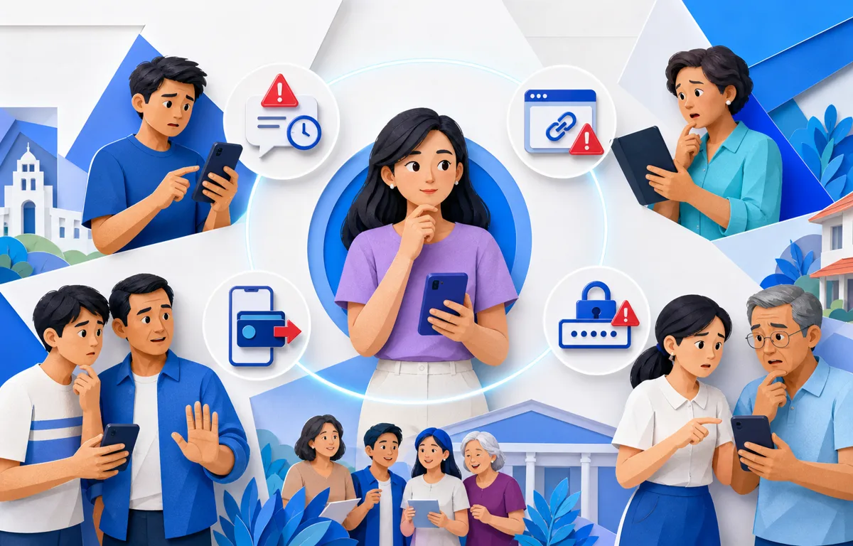 People recognizing urgent messages, suspicious links, unusual payments, and requests for passwords